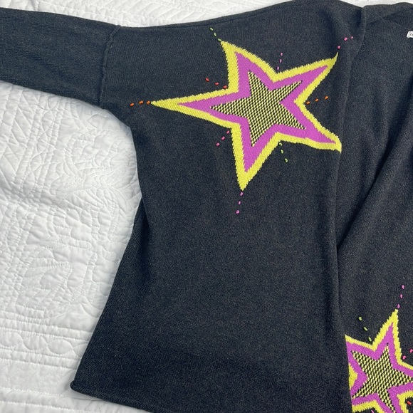 Zaket & Plover •M/L• Knit/Embroidered Star Cotton/Cashmere Blend Cardigan - Picture 10 of 10